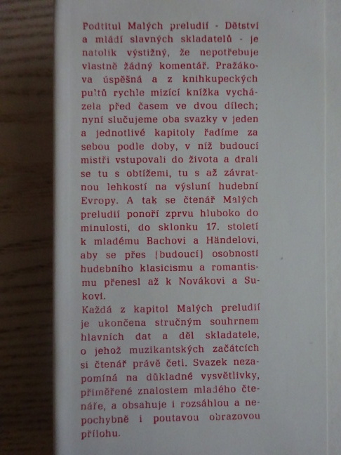 MALÁ PRELUDIA, DĚTSTVÍ A MLÁDÍ SLAVNÝCH SKLADATELŮ, PŘEMYSL PRAŽÁK, **an