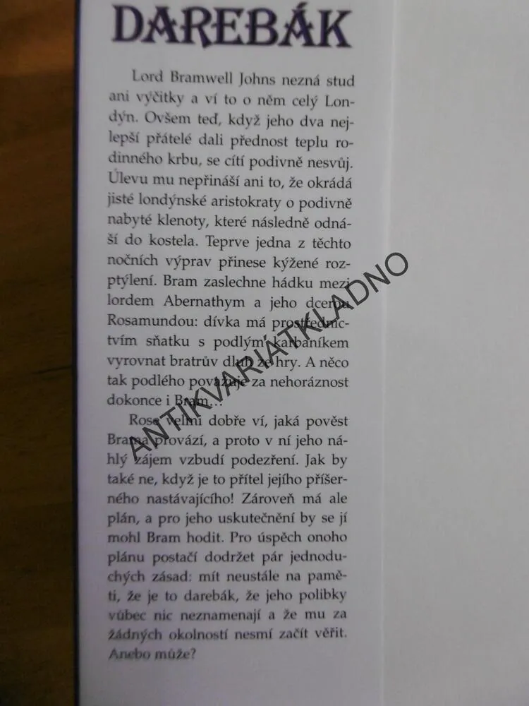 ŠLECHETNÝ DAREBÁK, SUZANNE ENOCH, **an