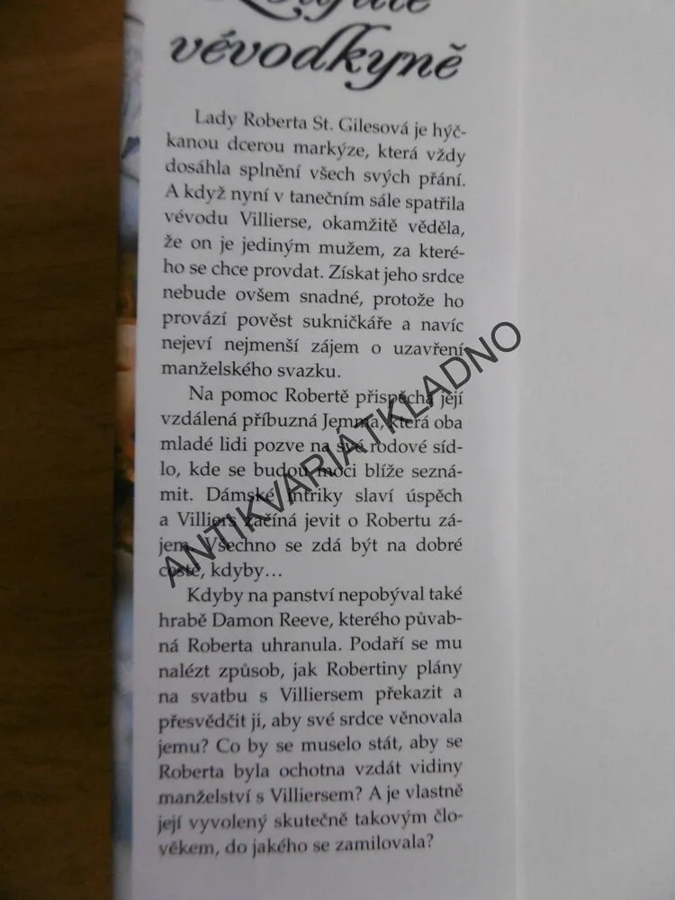ZOUFALÉ VÉVODKYNĚ, ELOISA JAMES, **an