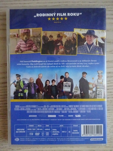 PADDINGTON 2, DVD FILM POHÁDKA