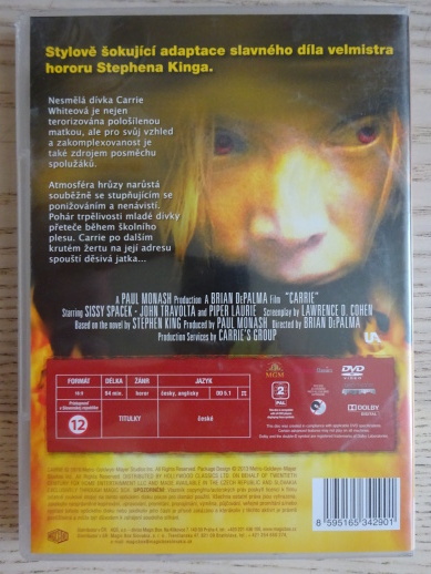 CARRIE, DVD FILM