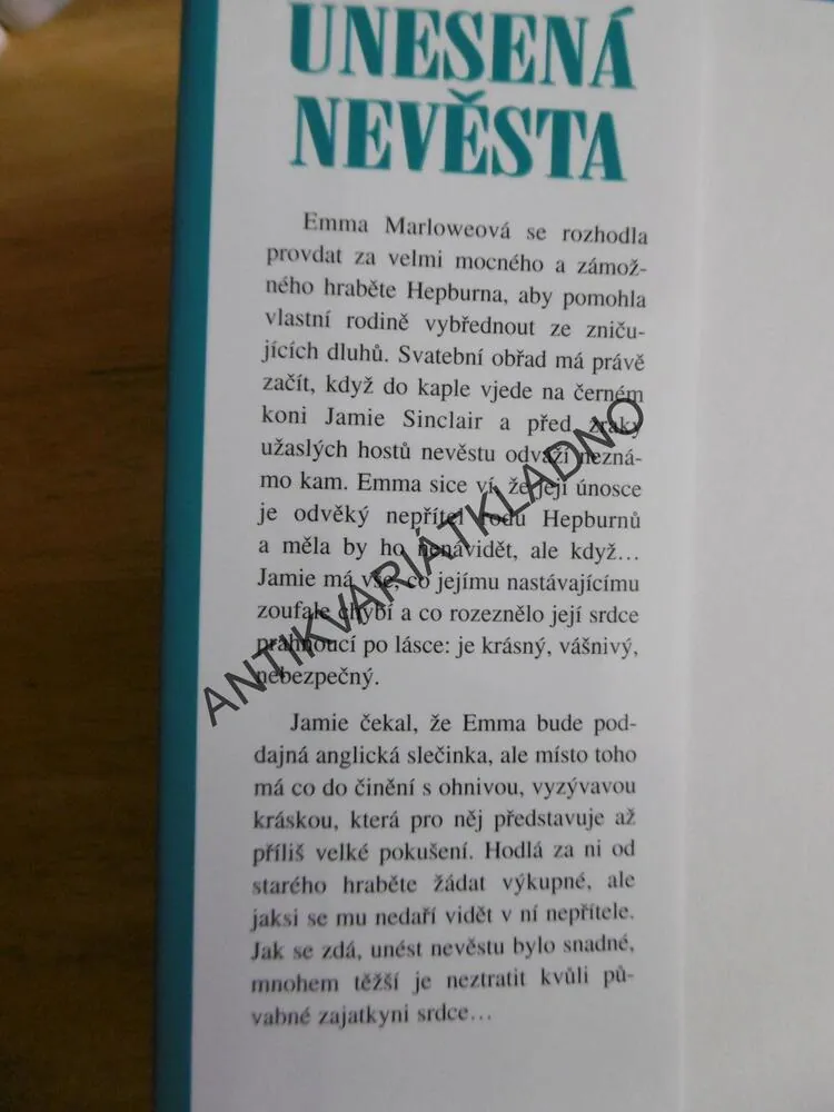 UNESENÁ NEVĚSTA, TERESA MEDEIROS