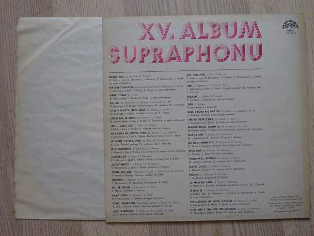 XV. ALBUM SUPRAPHONU, GOTT, ZAGOROVÁ, SCHELINGER A DALŠÍ, GRAMODESKA