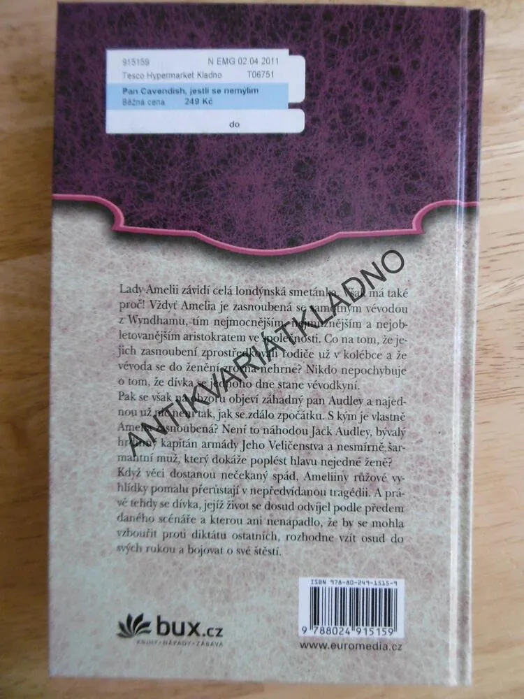 PAN CAVENDISH, JESTLI SE NEMÝLÍM, JULIA QUINNOVÁ, **an