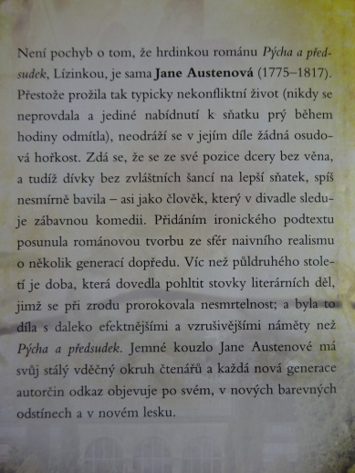 PÝCHA A PŘEDSUDEK, JANE AUSTENOVÁ, **an