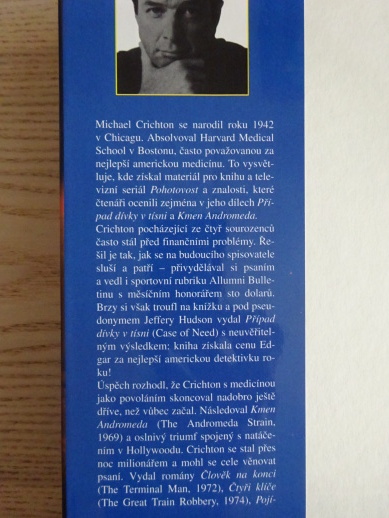 LET ČÍSLO TPA 545, MICHAEL CRICHTON, **an