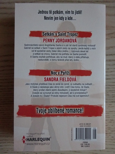 SETKÁNÍ V SAINT TROPEZ, PENNY JORDANOVÁ, NOC V PAŘÍŽI, SANDRA FIELDOVÁ, **an