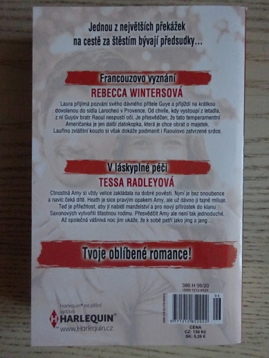 FRANCOUZOVO VYZNÁNÍ, REBECCA WINTERSOVÁ, V LÁSKYPLNÉ PÉČI, TESSA RADLEYOVÁ, **an