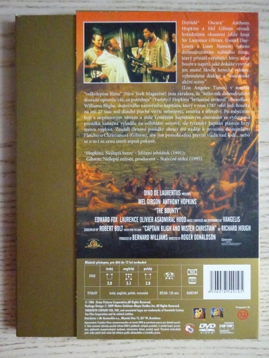 BOUNTY, ANTONY HOPKINS, MEL GIBSON,, DVD FILM