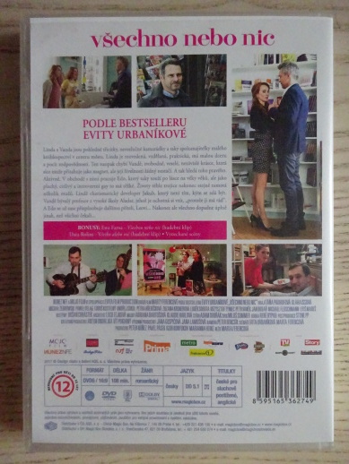 VŠECHNO NEBO NIC, DVD FILM ČR