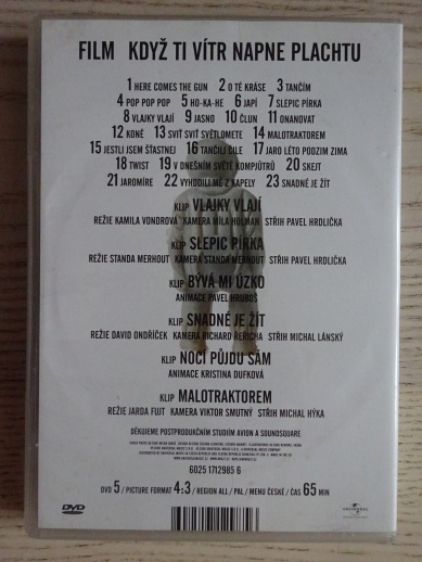 MIG 21, FILM KDYŽ TI VÍTR NAPNE PLACHTU, DVD FILM HUDBA
