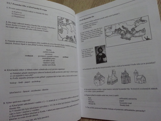 DĚJINY STŘEDOVĚKU A RANÉHO NOVOVĚKU, PRACOVNÍ SEŠIT, DĚJEPIS