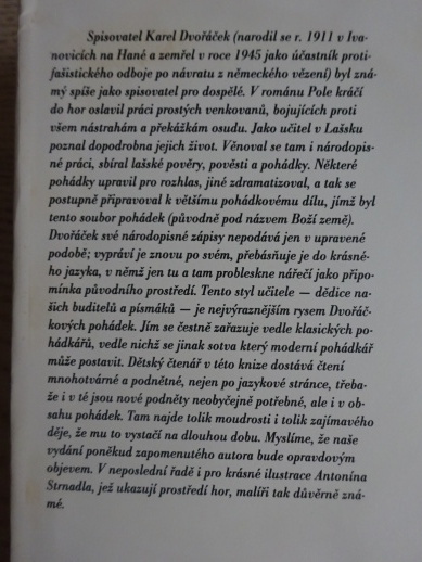 POHÁDKY Z HOR, KAREL DVOŘÁČEK, **an