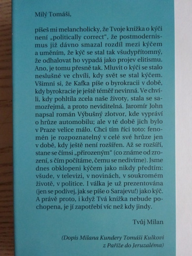 UMĚNÍ A KÝČ, TOMÁŠ KULKA, **an