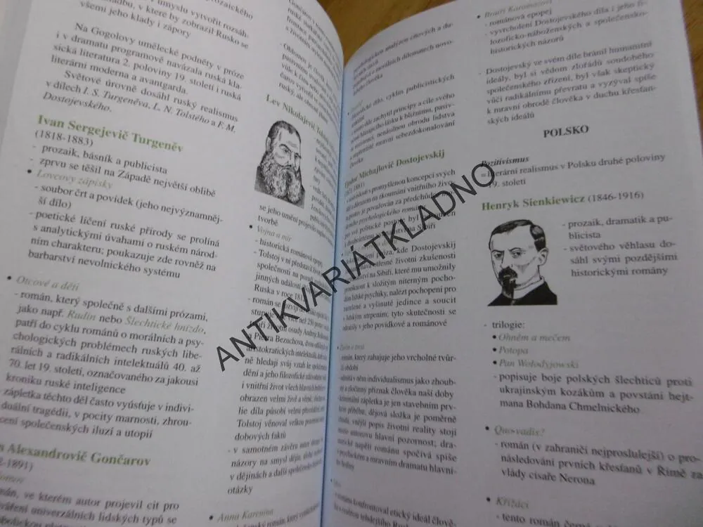 LITERATURA K MATURITĚ, ČESKÁ A SVĚTOVÁ, 
