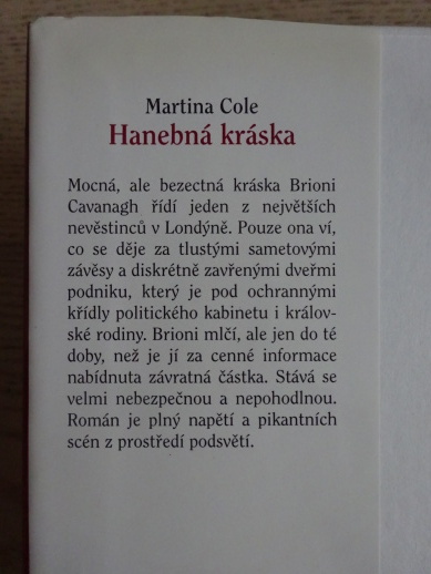 HANEBNÁ KRÁSKA, MARTINA COLE, **an