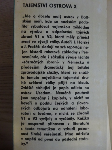 TAJEMSTVÍ OSTROVA X, JIŘÍ HORSKÝ, JIŘÍ PRAŽÁK, **an