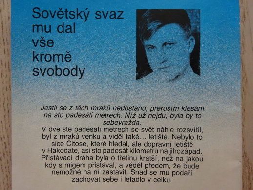 POSLEDNÍ LET PILOTA MIG-25, JOHN BARRON, **an