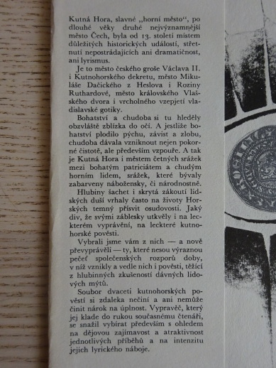 KUTNOHORSKÉ POVĚSTI, RUDOLF MATYS, **an