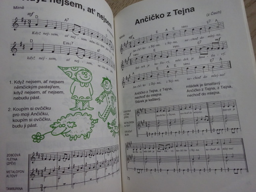 HRAJEME SI , ZPÍVÁME, ZPĚVNÍK, NOTY, TEXTY, AKORDY, **an