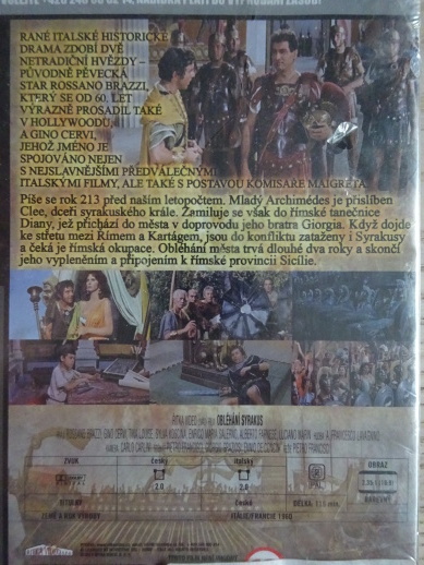 OBLÉHÁNÍ SYRAKUS, DVD FILM