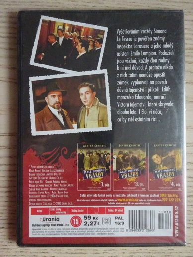 MALÉ RODINNÉ VRAŽDY 2, HERCULE POIROT, DVD FILM