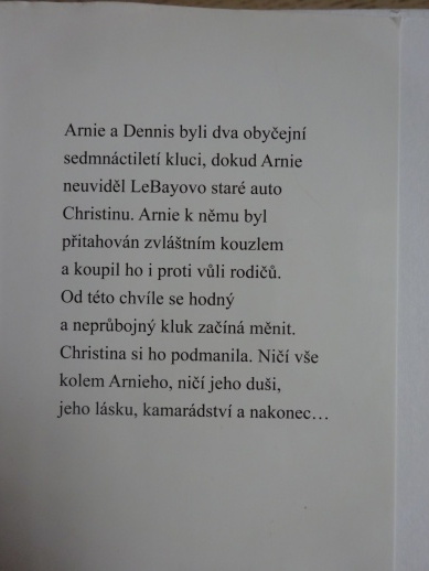 CHRISTINA, STEPHEN KING, **an