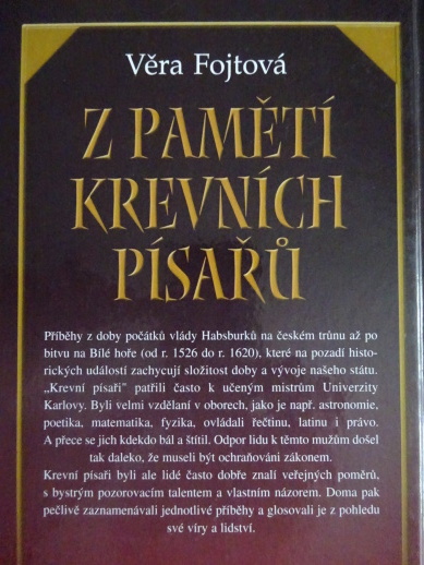 Z PAMĚTÍ KREVNÍCH PÍSAŘŮ, VĚRA FOJTOVÁ, **an