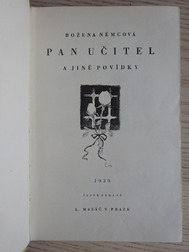 PAN UČITEL, BOŽENA NĚMCOVÁ, **an