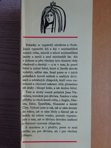 O BÍLÉ KAROLÍNĚ A ČERNÉ KAROLÍNĚ, JAN VLADISLAV, **an