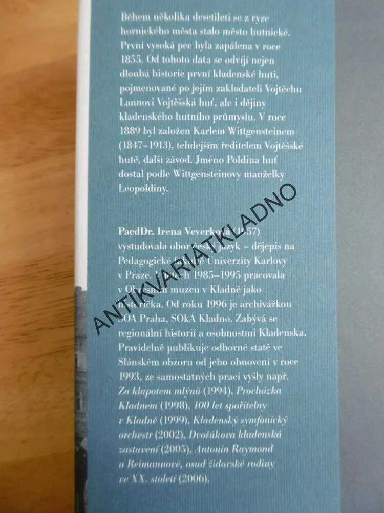 ZMIZELÉ KLADNO, KLADNO, IRENA VEVERKOVÁ, **an