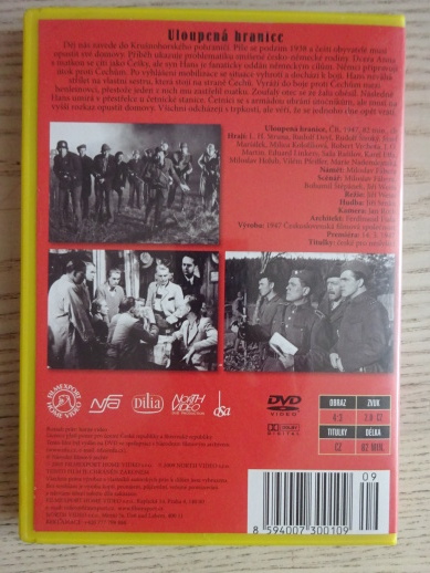 ULOUPENÁ HRANICE, DVD FILM 