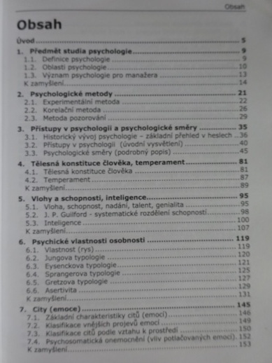 KURZ PSYCHOLOGIE I, VĚRA STRNADOVÁ, **an