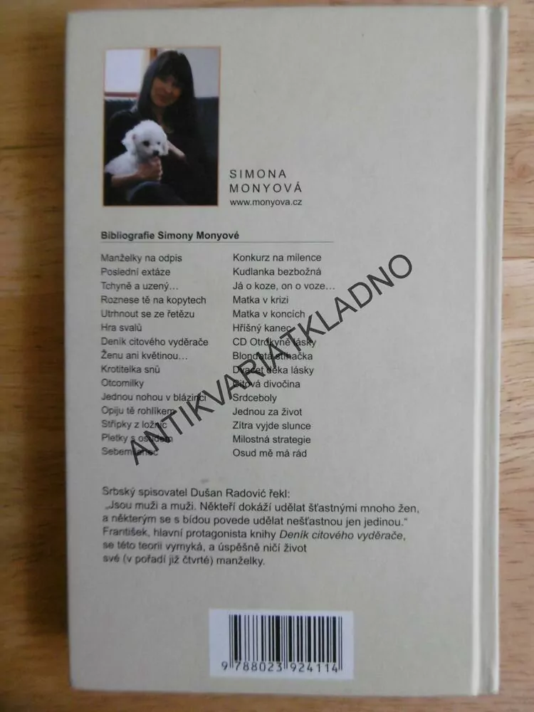 DENÍK CITOVÉHO VYDĚRAČE, SIMONA MONYOVÁ