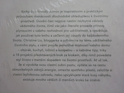 ECO-FRIENDLY DOMOV, CHRISTINE LU, **an