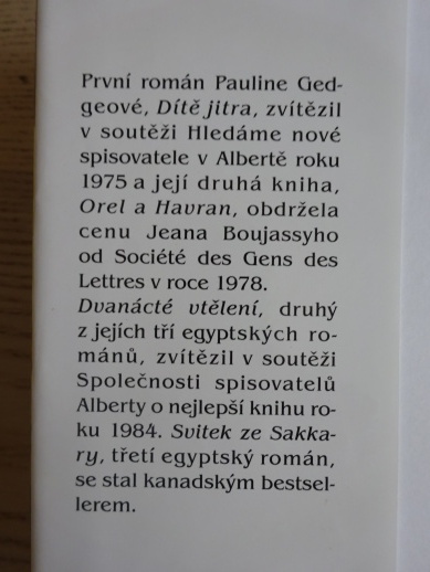 DŮM ILUZÍ, 2, PAULINE GEDGEOVÁ, **an