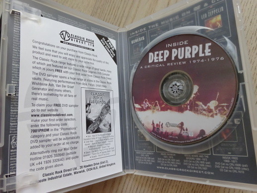 INSIDE DEEP PURPLE, 1974-1976, DVD HUDBA