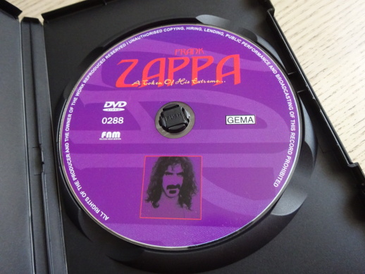 FRANK ZAPPA, A TOKEN OF HIS EXTREME, DVD HUDBA