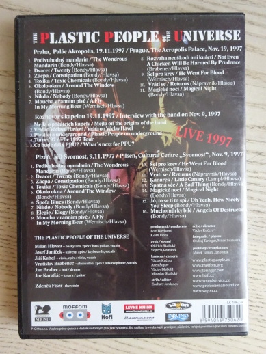 THE PLASTIC PEOPLE OF THE UNIVERSE, LIVE 1997, DVD HUDBA