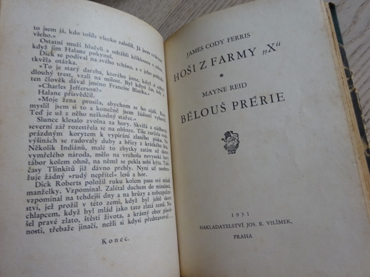 ZA ZLATEM SEVERU, O. HANSTEIN, BĚLOUŠ PRÉRIE, C. FERRIS, HOŠI Z FARMY "X", M. REID, 1930, **an