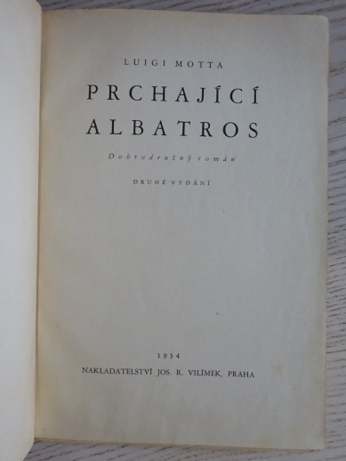 PRCHAJÍCÍ ALBATROS, LUIGI MOTTA, 1934, **an