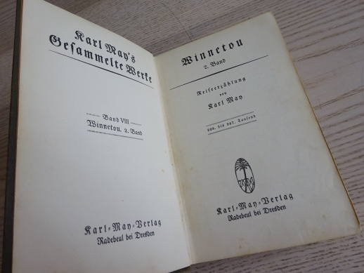 WINNETOU II, KARL MAY, NĚMECKY, **an