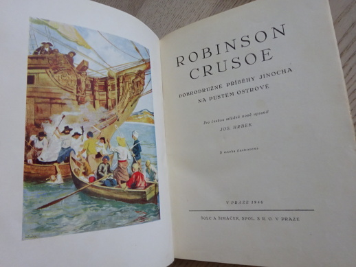 ROBINSON CRUSOE, DANIEL DEFOE, 1946, **an