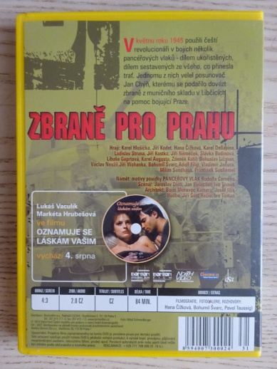 ZBRANĚ PRO PRAHU, DVD FILM 2.SVĚT.VÁLKA