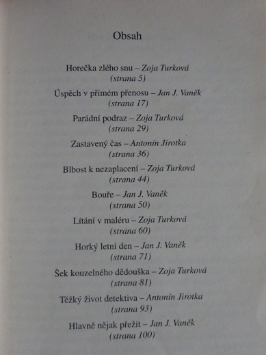 HOREČKA ZLÉHO SNU A DALŠÍ POVÍDKY, **an