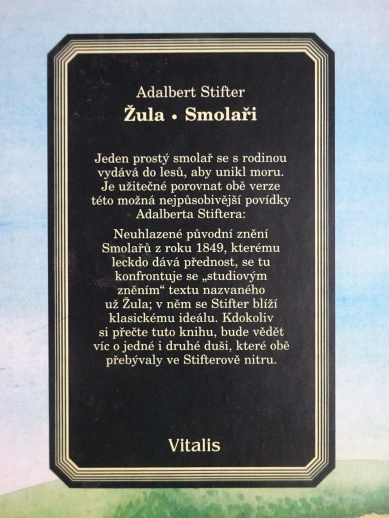 ŽULA, SMOLAŘI, ADALBERT STIFTER, **an