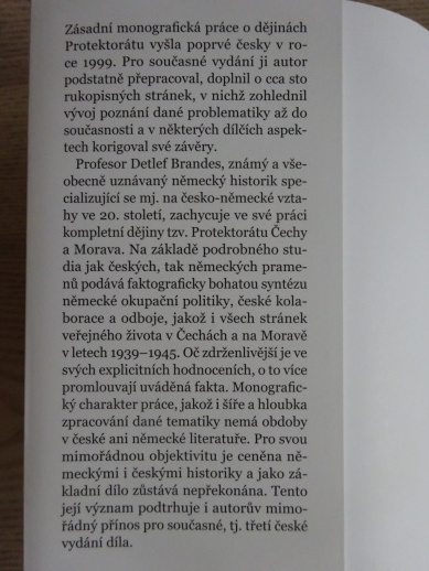 ČEŠI POD NĚMECKÝM PROTEKTORÁTEM, DETLEF BRANDES, **an