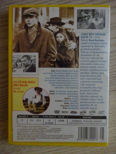LÁSKY MEZI KAPKAMI DEŠTĚ, DVD FILM