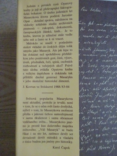 FILOZOF A POLITIK T. G. MASARYK, JAROSLAV OPAT, **an