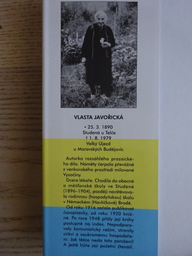 KYTKA BÍLÉHO BEZU, VLASTA JAVOŘICKÁ, **an